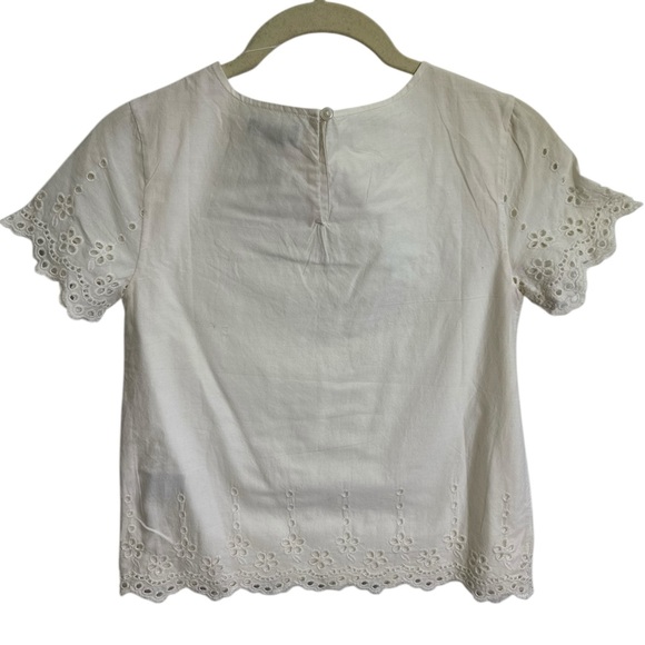 GAPkids White Eyelet Top, Size MEDIUM‎ (8/9) - Picture 2 of 12